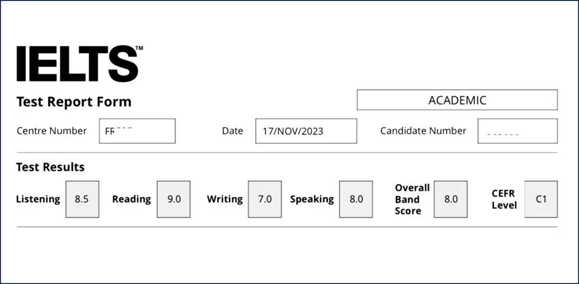 IELTS 8 overall